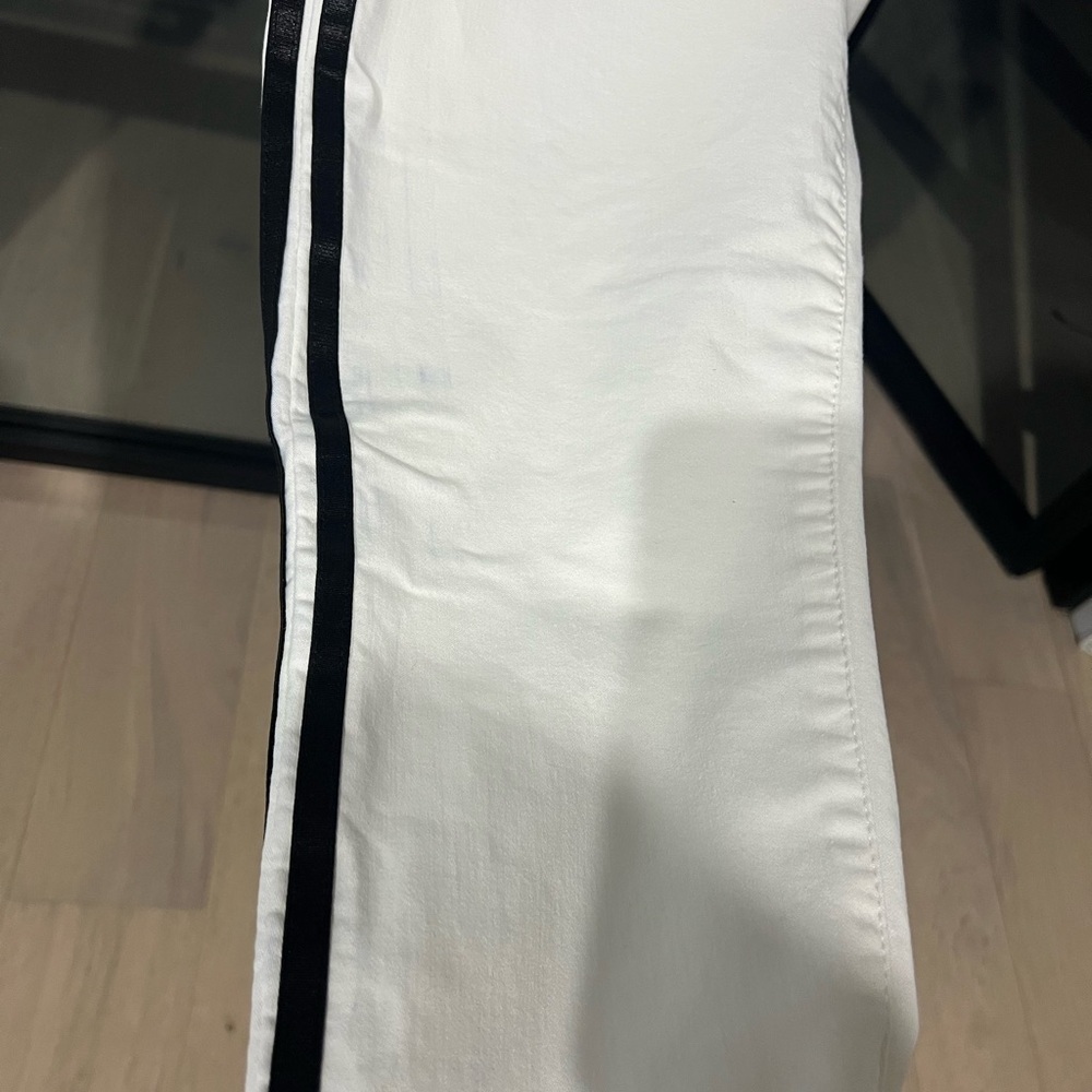 Articles of Society White Denim with Black Accent Stripes - Picture 5 of 10